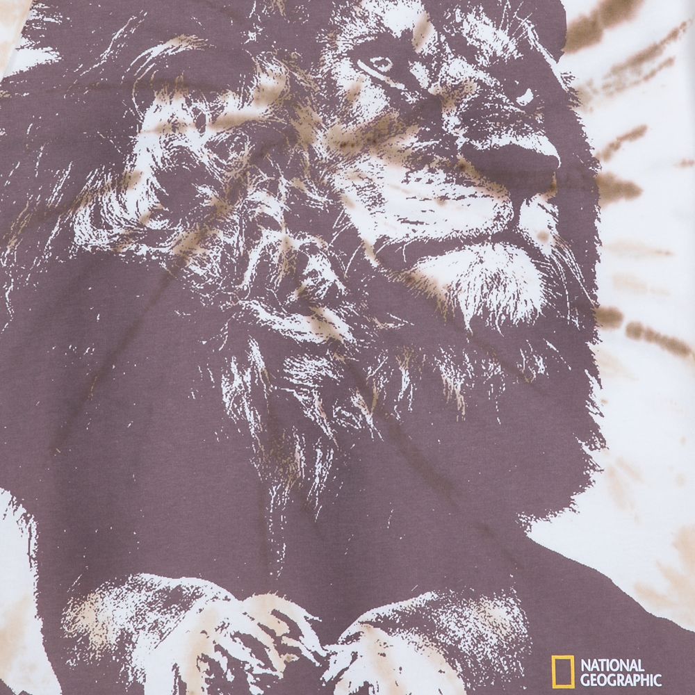 National Geographic Lion Tie-Dye T-Shirt for Adults