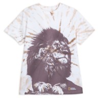 National Geographic Lion Tie-Dye T-Shirt for Adults