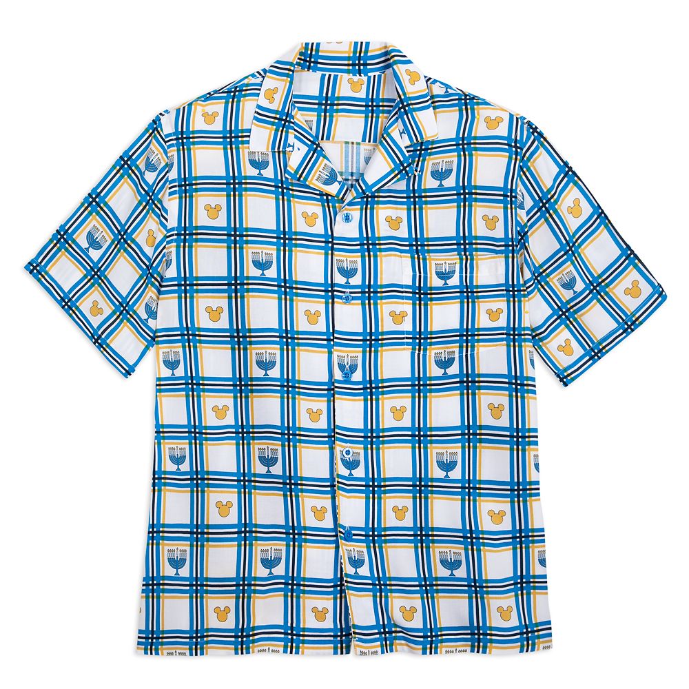 Mickey Mouse Icon Hanukkah Woven Shirt for Men Official shopDisney