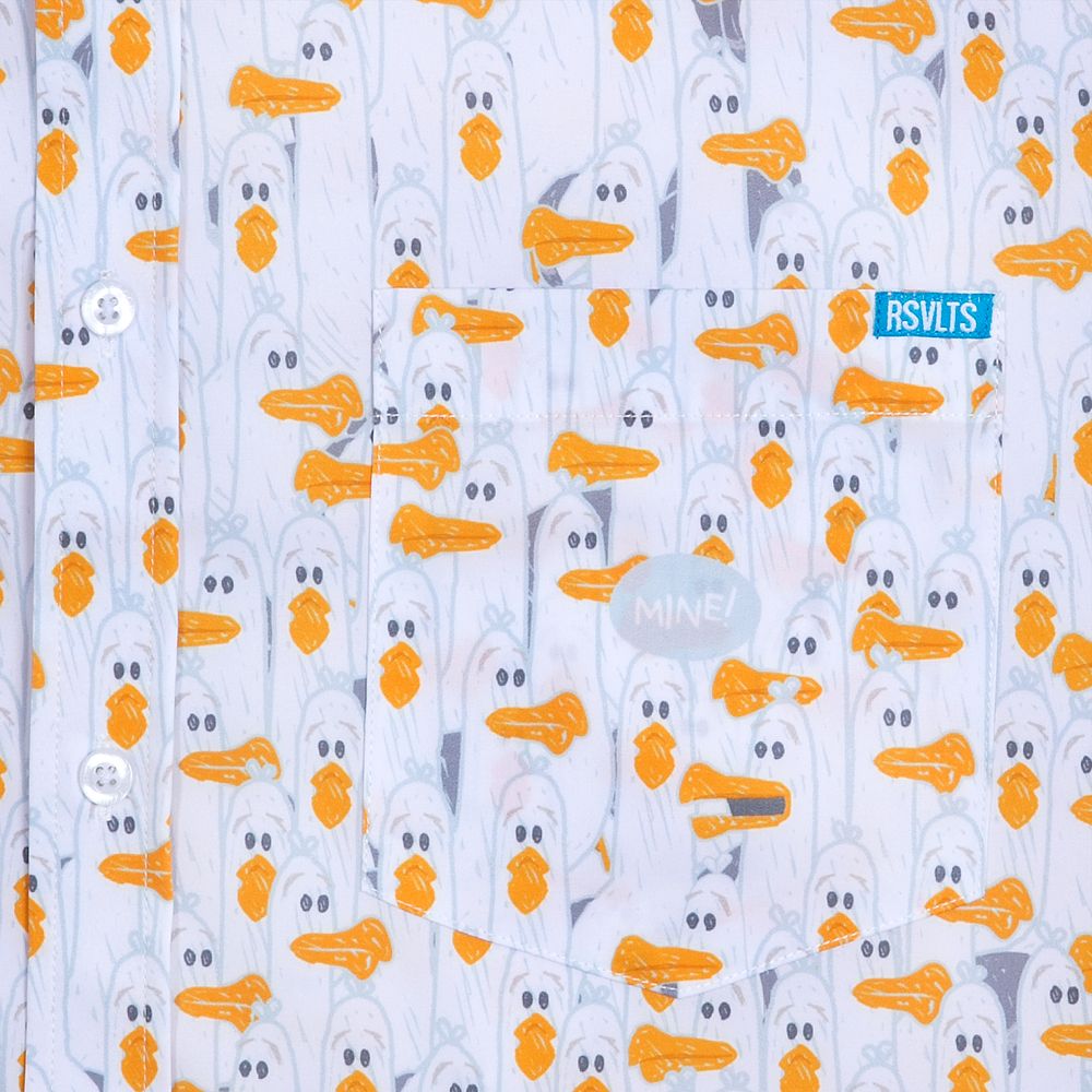 Finding Nemo Seagulls ''Mine!'' Button Down Shirt for Adults by RSVLTS