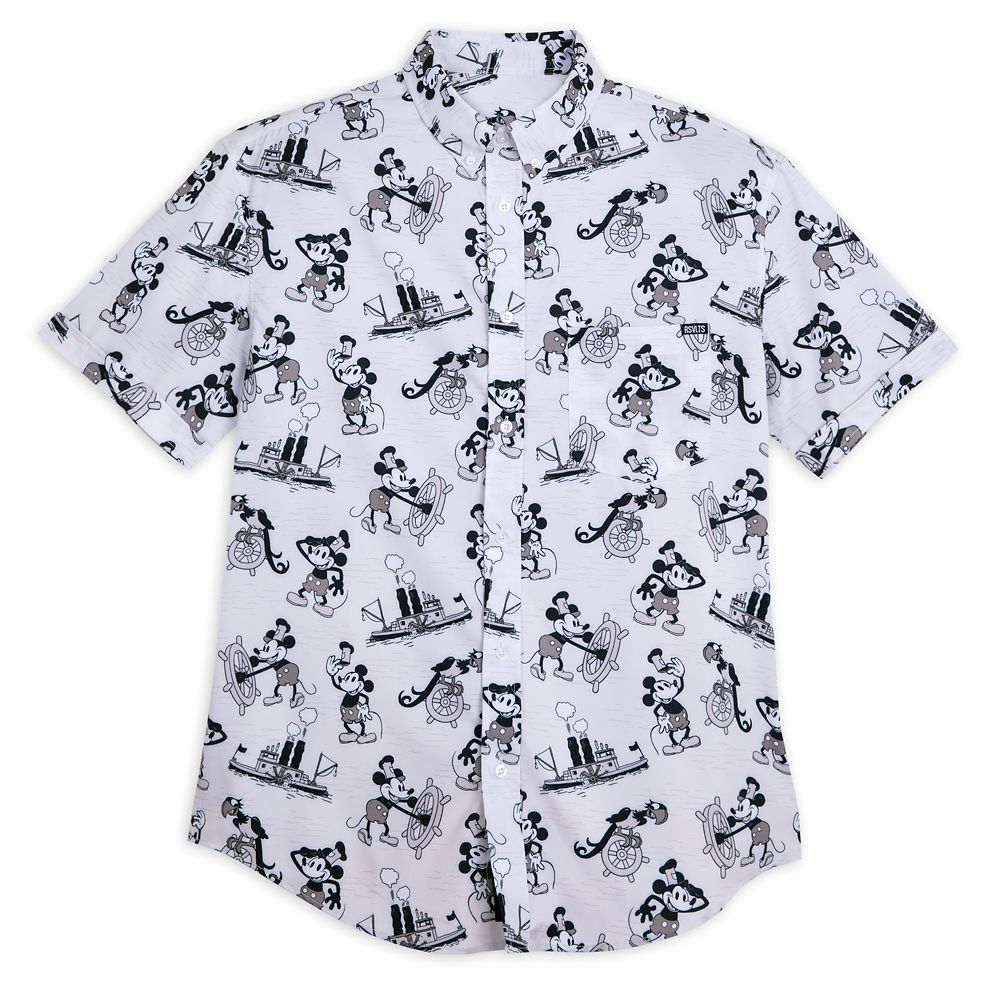 Mickey Mouse ”Steamboat Willie” Button Down Shirt for Adults by RSVLTS – Disney100 is available online for purchase