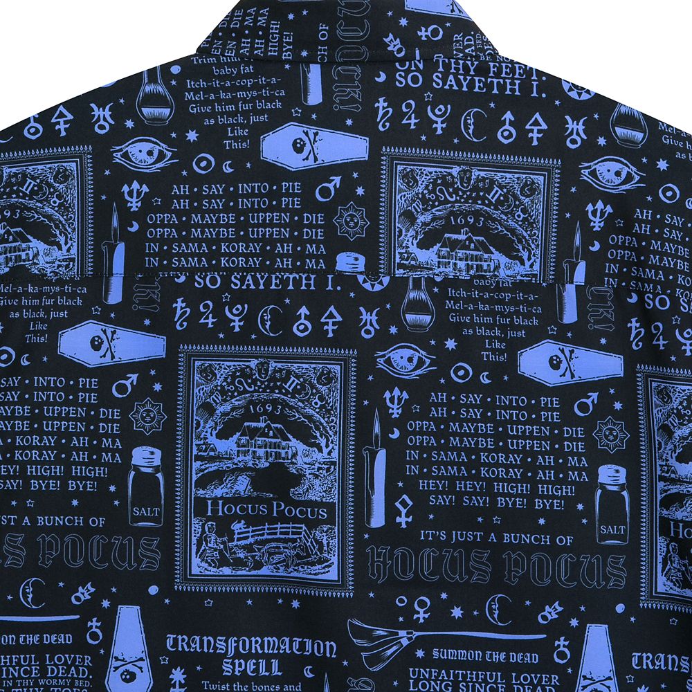 Hocus Pocus ''BOOOOOK'' Button Down Shirt for Adults by RSVLTS
