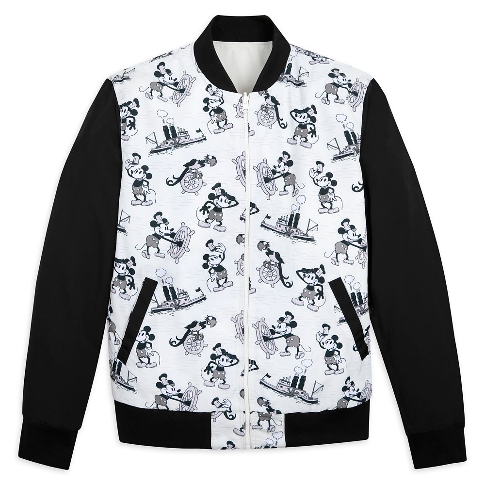 Mickey Mouse Reversible Jacket for Adults by RSVLTS – Steamboat Willie – Disney100