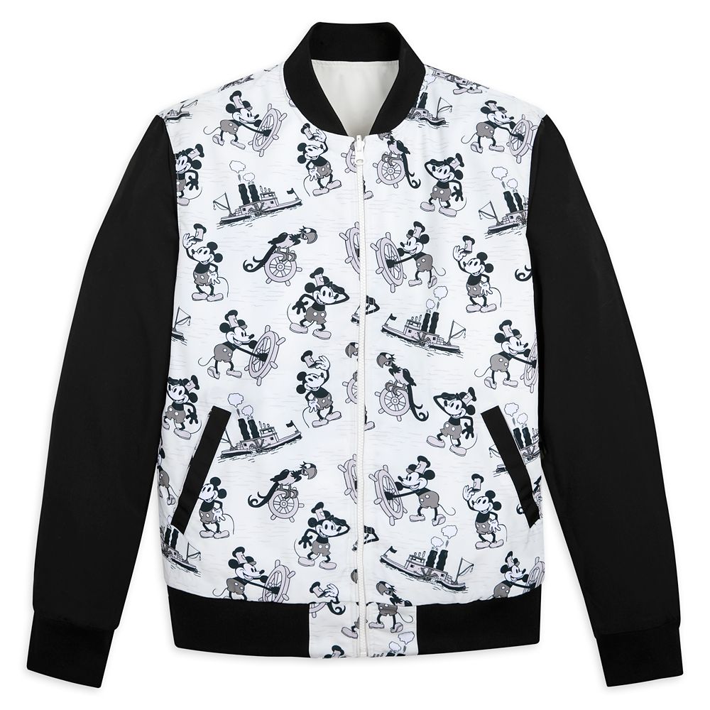 Mickey Mouse Reversible Jacket for Adults by RSVLTS – Steamboat Willie – Disney100