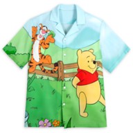 Winnie the Pooh and Pals Woven Shirt for Adults