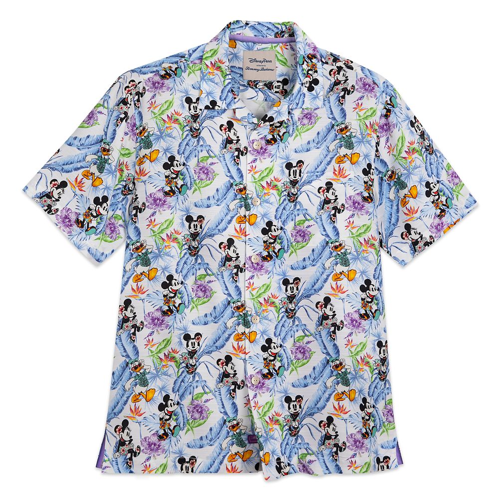 Mickey Mouse and Friends Floral Woven Shirt for Adults by Tommy Bahama has hit the shelves