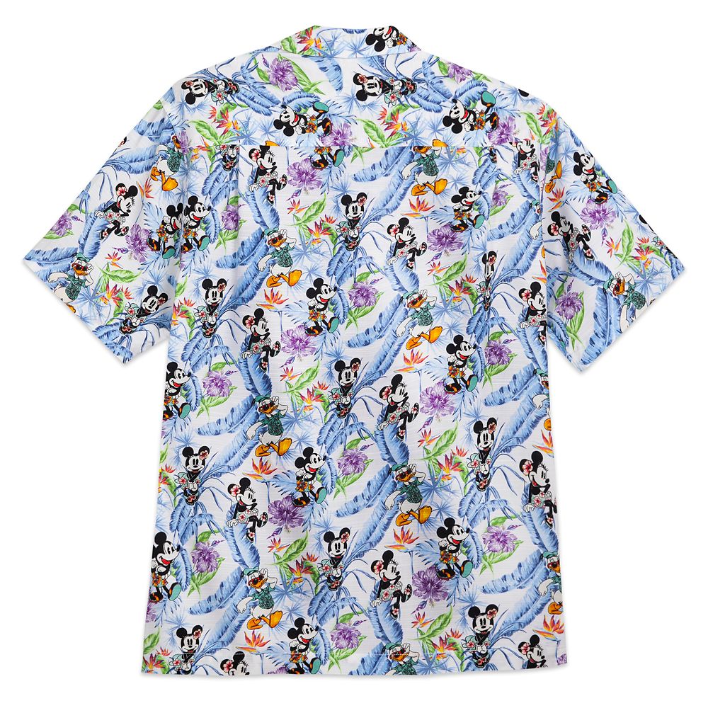 Mickey Mouse and Friends Floral Woven Shirt for Adults by Tommy Bahama