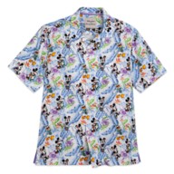 Mickey Mouse and Friends Floral Woven Shirt for Adults by Tommy Bahama