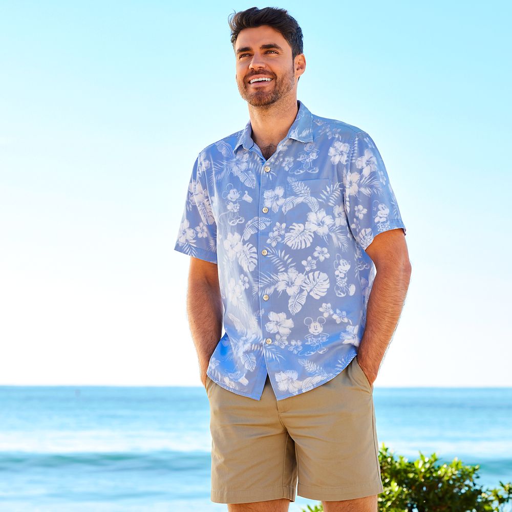 Mickey Mouse Indigo Woven Shirt for Adults by Tommy Bahama released today
