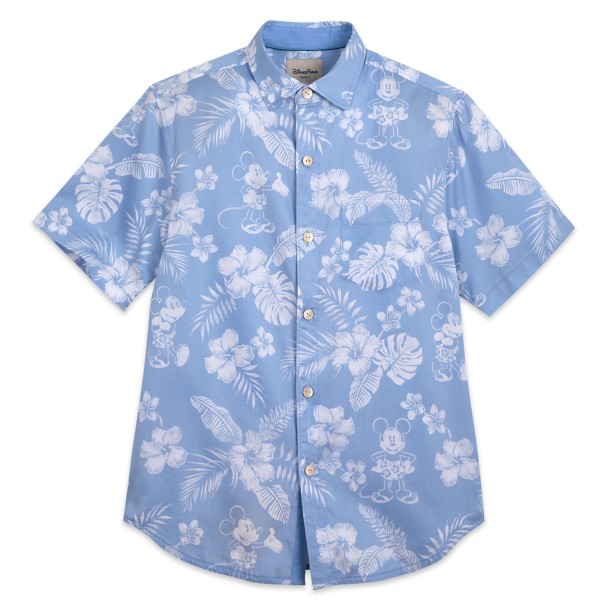 Mickey Mouse Indigo Woven Shirt for Adults by Tommy Bahama
