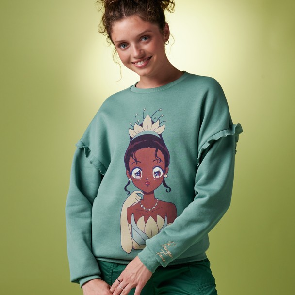 Tiana Anime Pullover Sweatshirt for Adults by Cakeworthy – The Princess and the Frog