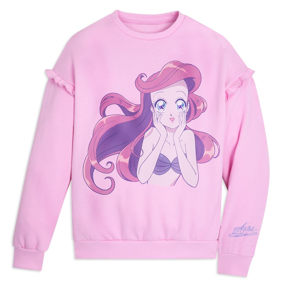 Ariel Anime Pullover Sweatshirt for Adults by Cakeworthy – The Little Mermaid