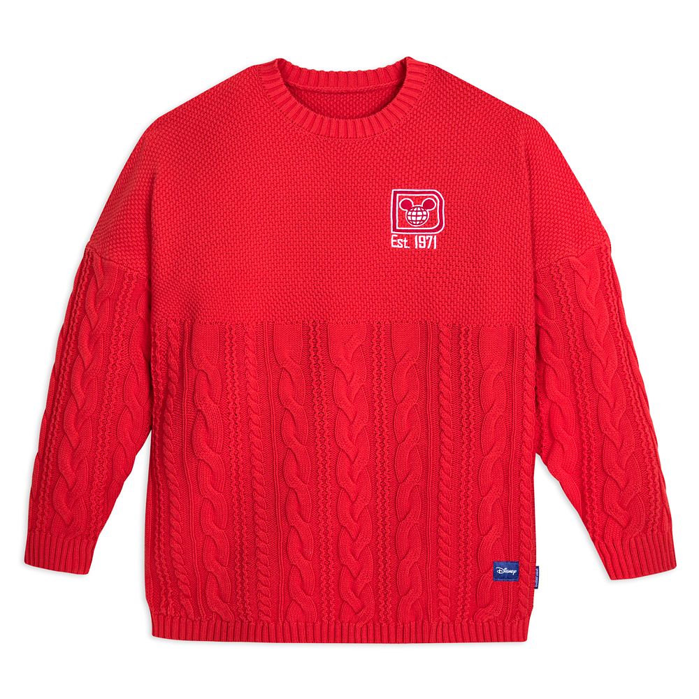 3/4-length sleeved jumper with ornament red ladies