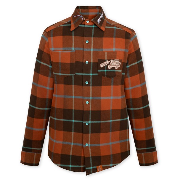 Tow Mater Flannel Shirt for Adults by Cakeworthy – Cars