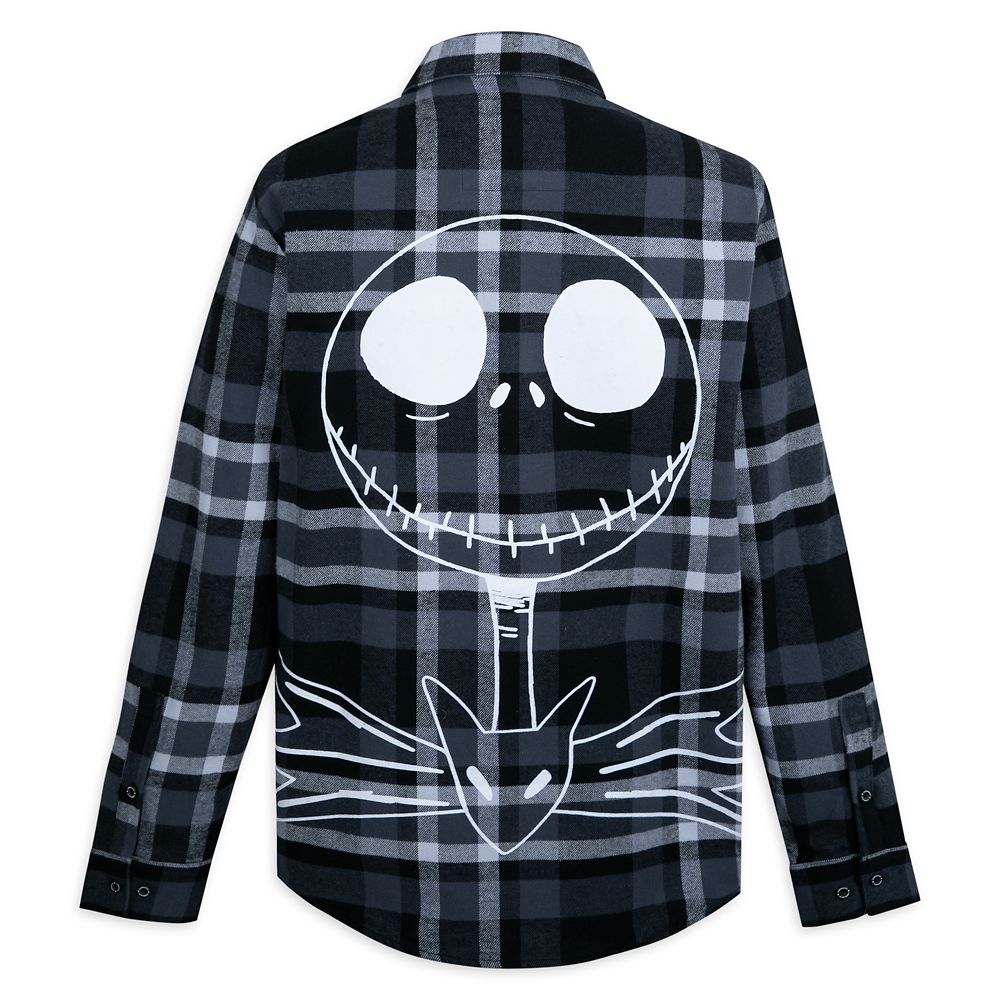 Jack Skellington Flannel Shirt for Adults by Cakeworthy – The Nightmare Before Christmas – 30th Anniversary