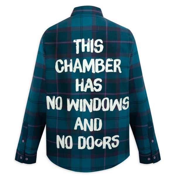 The Haunted Mansion Glow-in-the-Dark Flannel Shirt for Adults by Cakeworthy