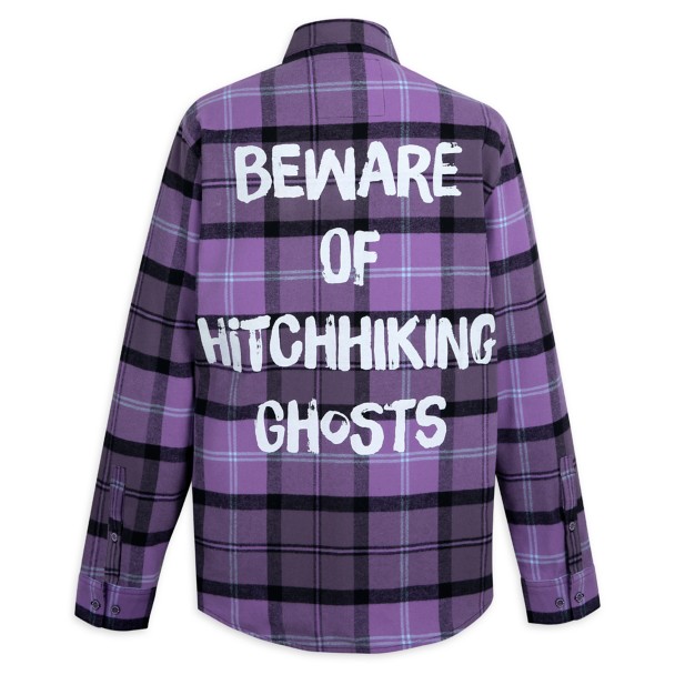 Hitchhiking Ghosts Glow-in-the-Dark Flannel Shirt for Adults by Cakeworthy – The Haunted Mansion