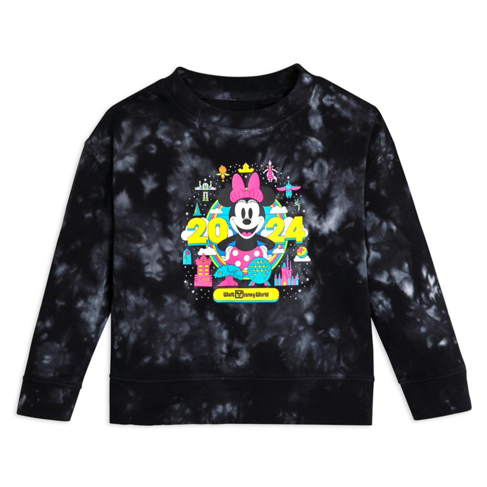 Walt Disney World 2024 Tie-Dye Pullover Sweatshirt for Kids is now available