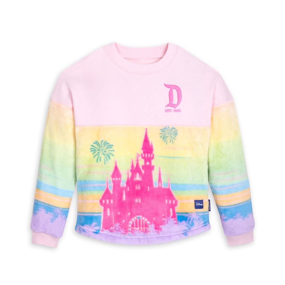 Disneyland Fleece Spirit Jersey for Girls – Pastel Pink