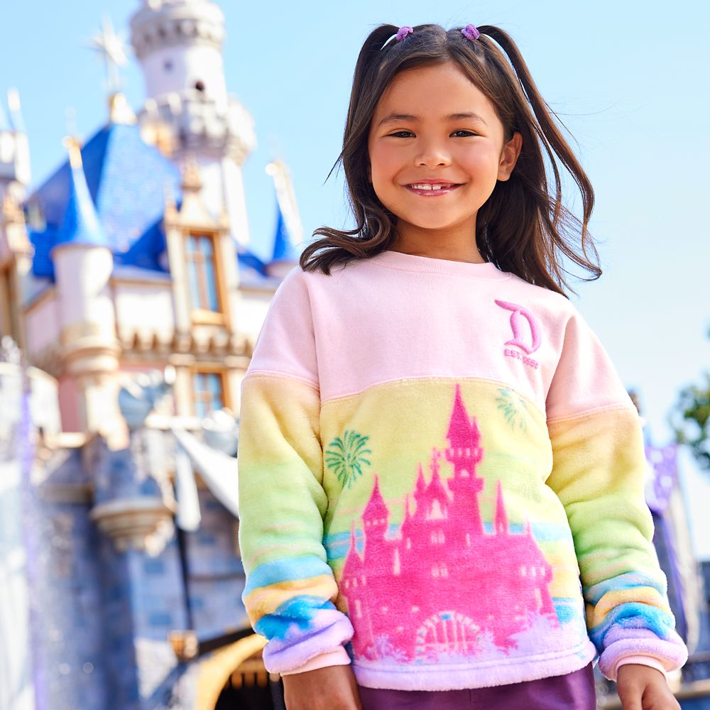 Disneyland Fleece Spirit Jersey for Girls – Pastel Pink