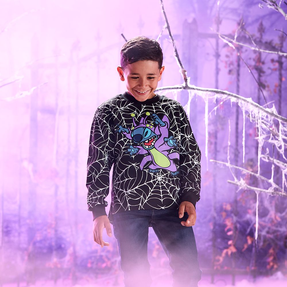 Stitch Glow-in-the-Dark Halloween Long Sleeve T-Shirt for Kids – Lilo & Stitch