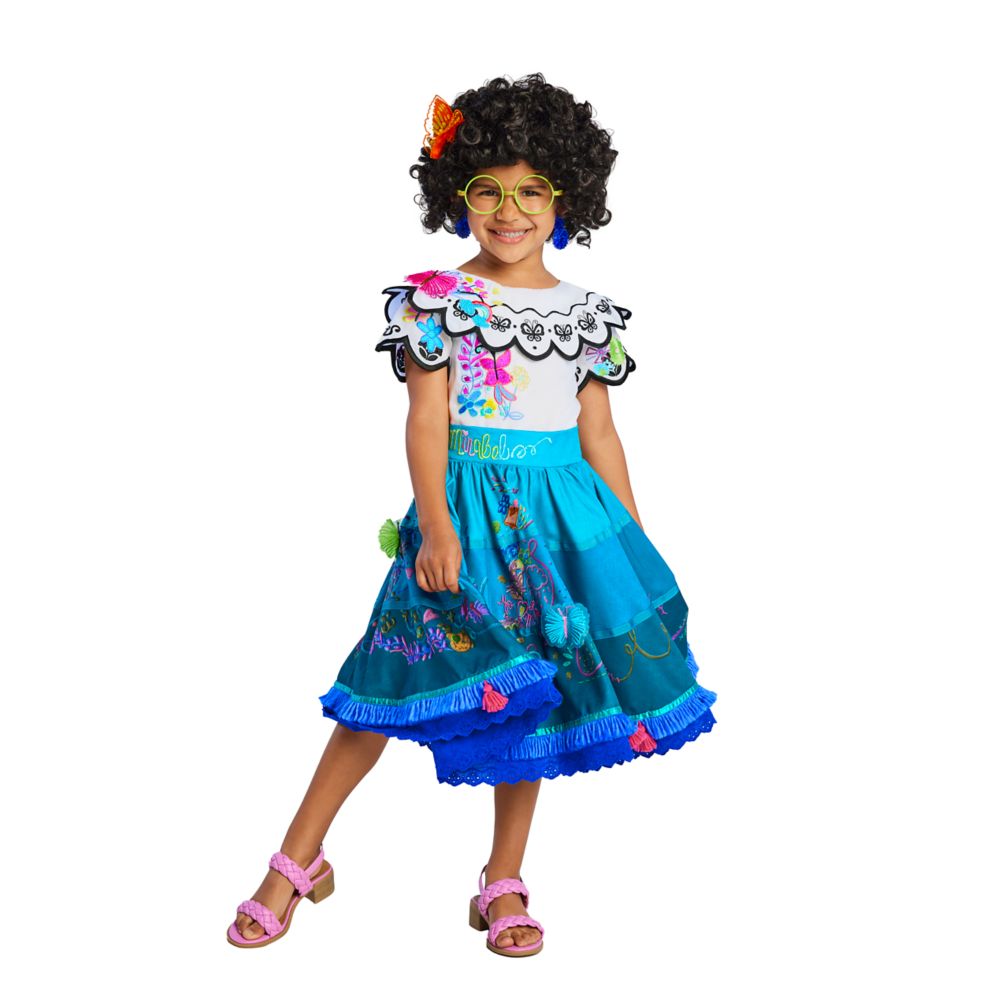  Disney Encanto Mirabel Dress, Costume for Girls Ages 3 and up,  Outfit Fits Children Sizes 4-6X : Video Games