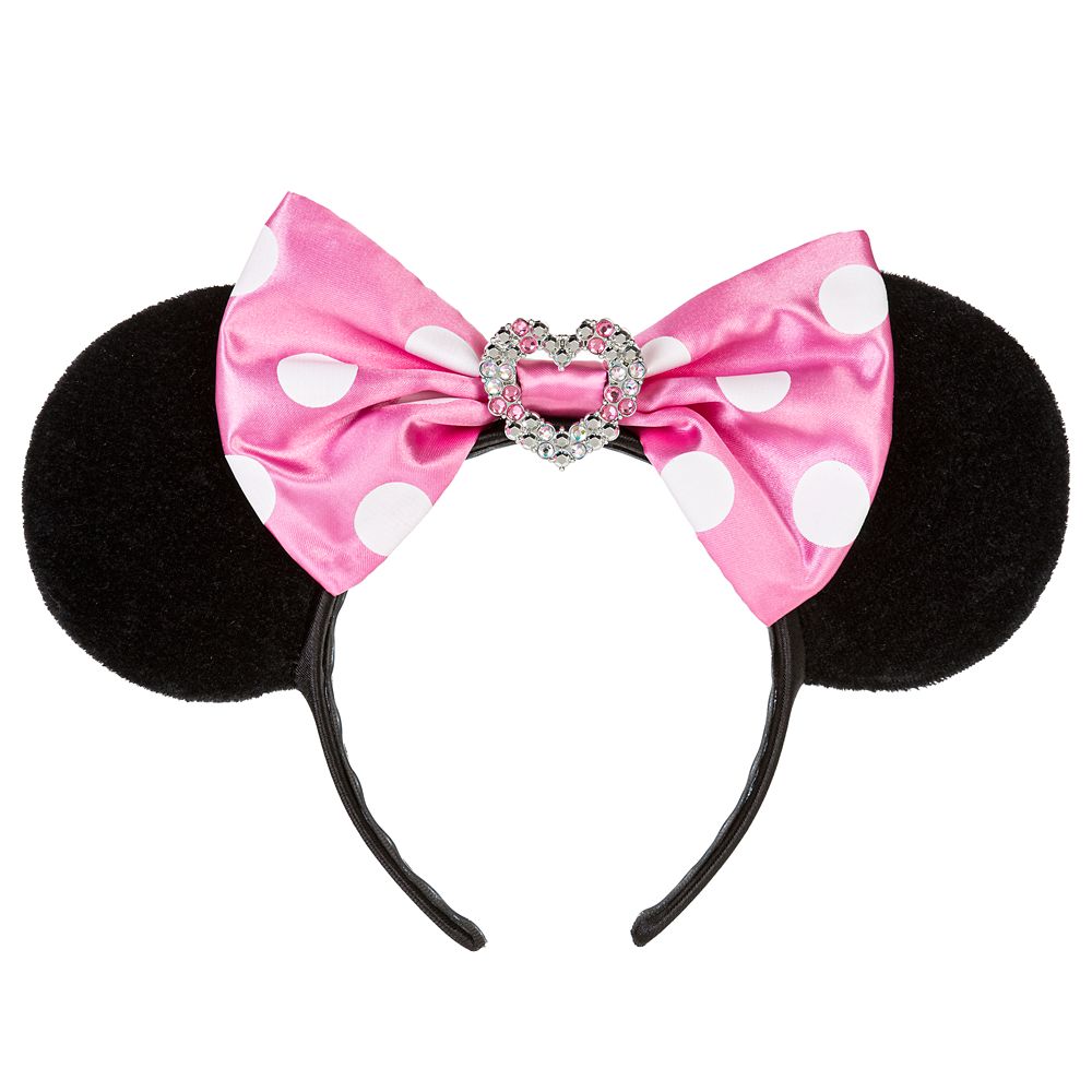 Minnie Mouse Ear Headband for Kids – Jeweled Heart now available for purchase