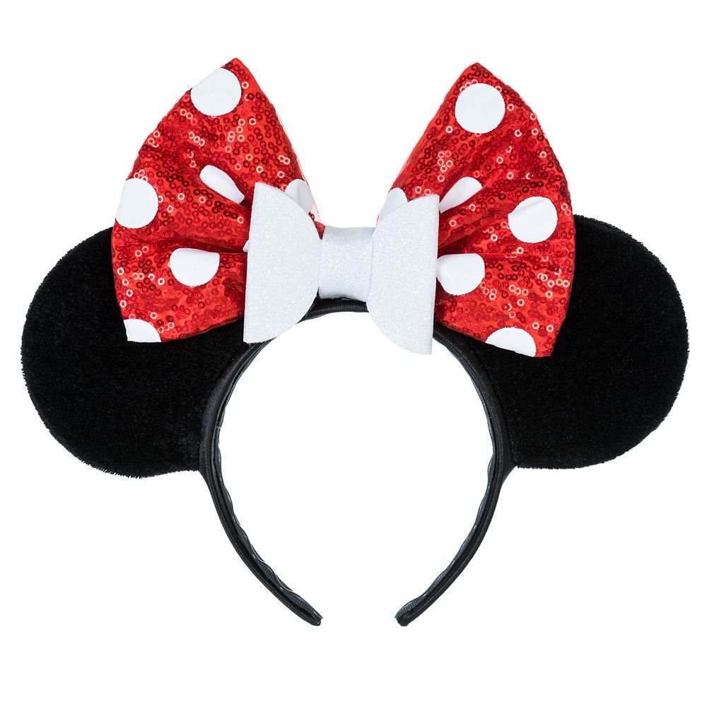 Minnie Mouse Ear Headband for Kids – Red