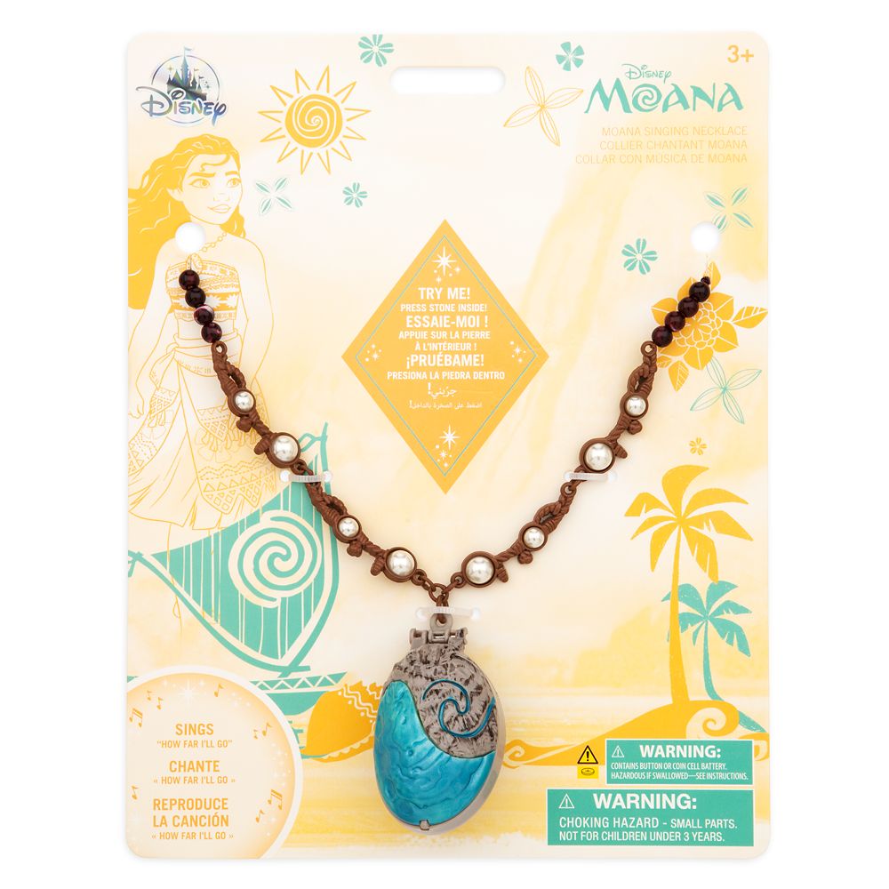 Moana Costume Singing Necklace for Kids Disney Store