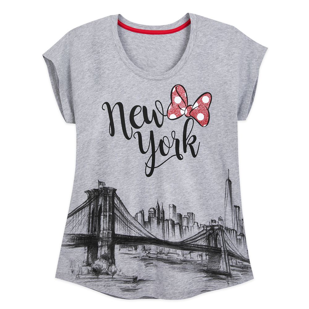 Minnie Mouse New York City Skyline T-Shirt for Women | shopDisney