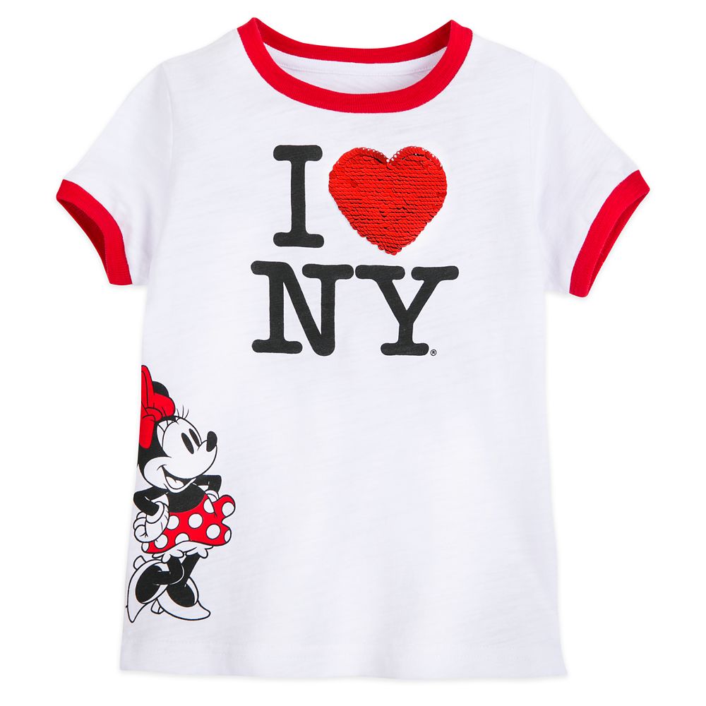 Minnie Mouse I ♥ NY Reversible Sequin T-Shirt for Girls – New York City