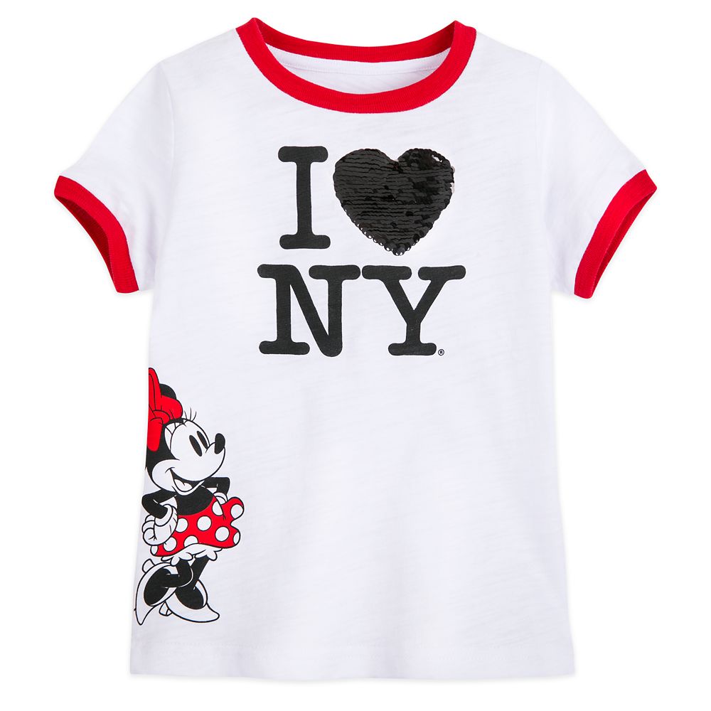 Minnie Mouse I ♥ NY Reversible Sequin T-Shirt for Girls – New York City