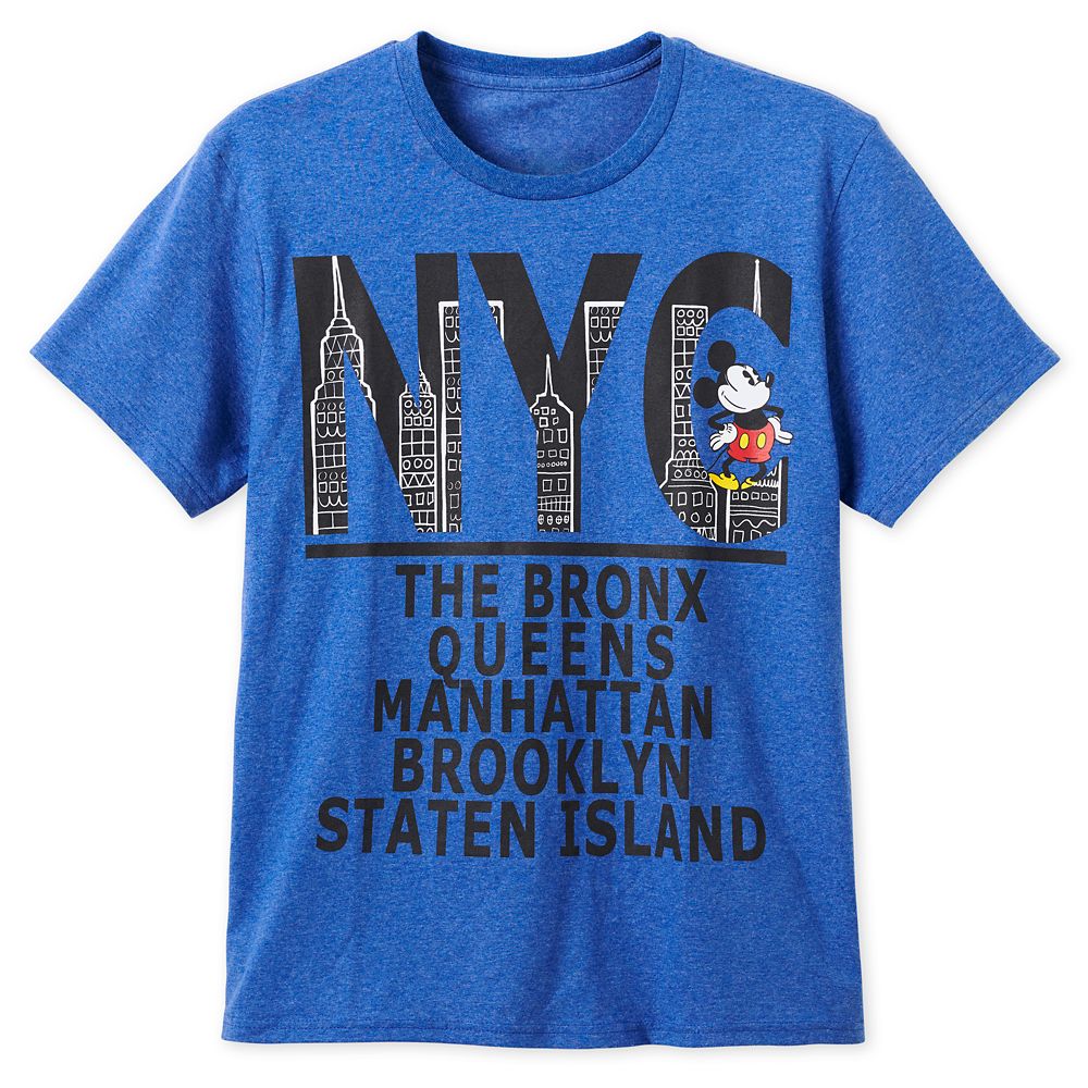 Mickey Mouse New York Boroughs T-Shirt for Men | Disney Store