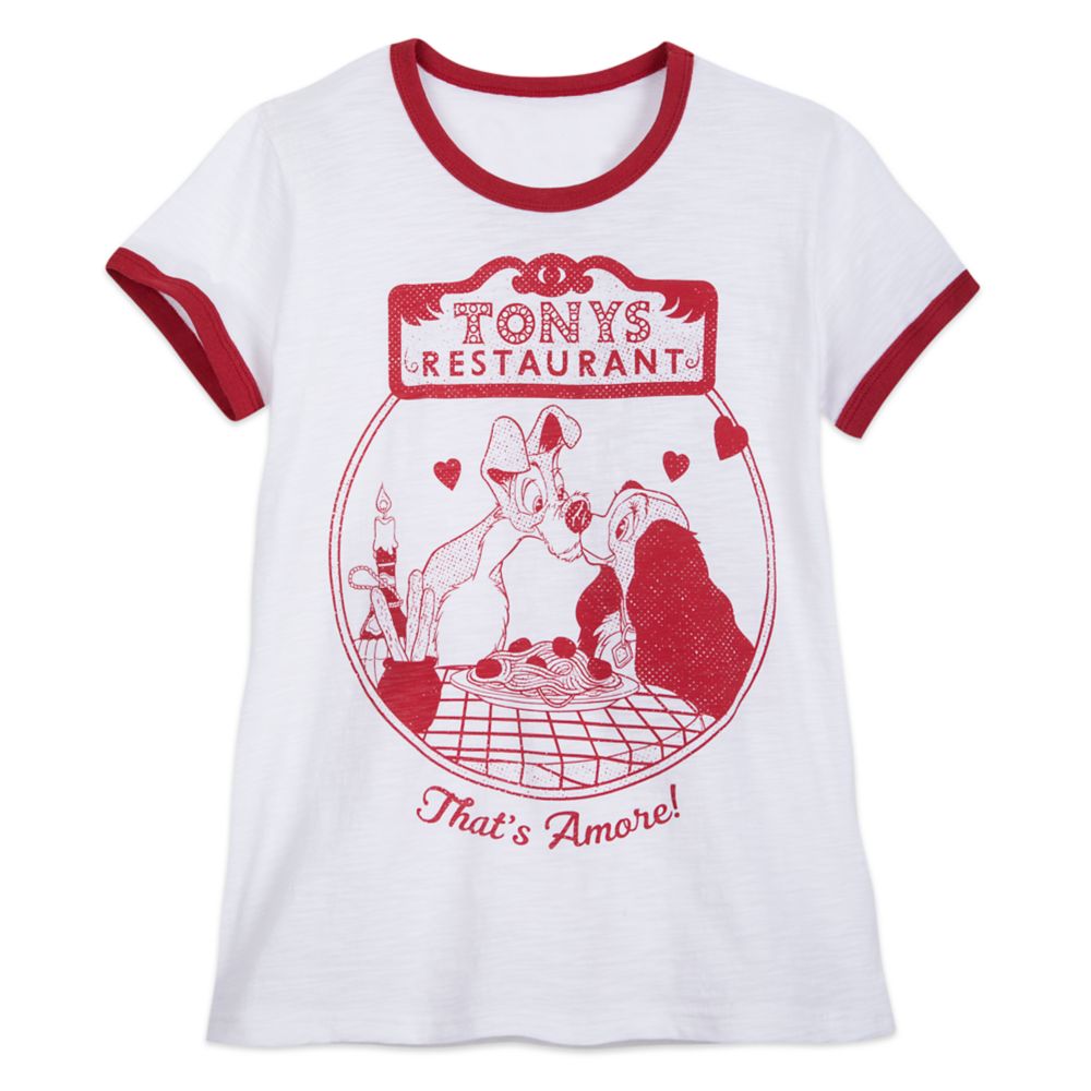 Tony's Restaurant Ringer T-Shirt for Women – Lady and the Tramp