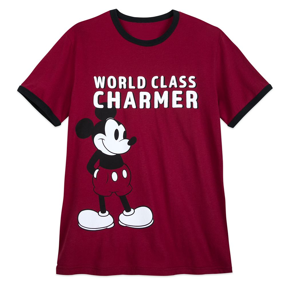 Mickey Mouse ''Charmer'' Ringer T-Shirt for Men