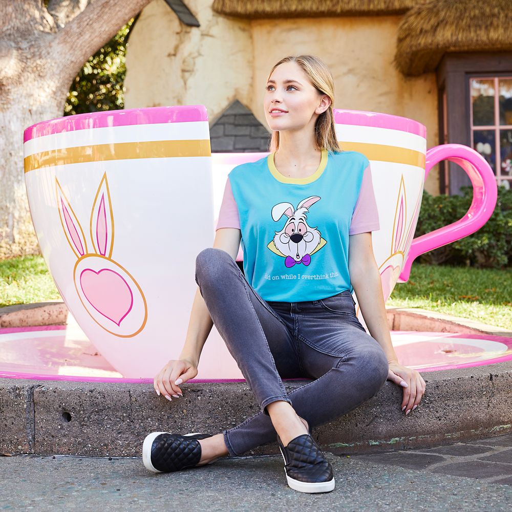 White Rabbit ''Overthink This'' T-Shirt for Women – Alice in Wonderland