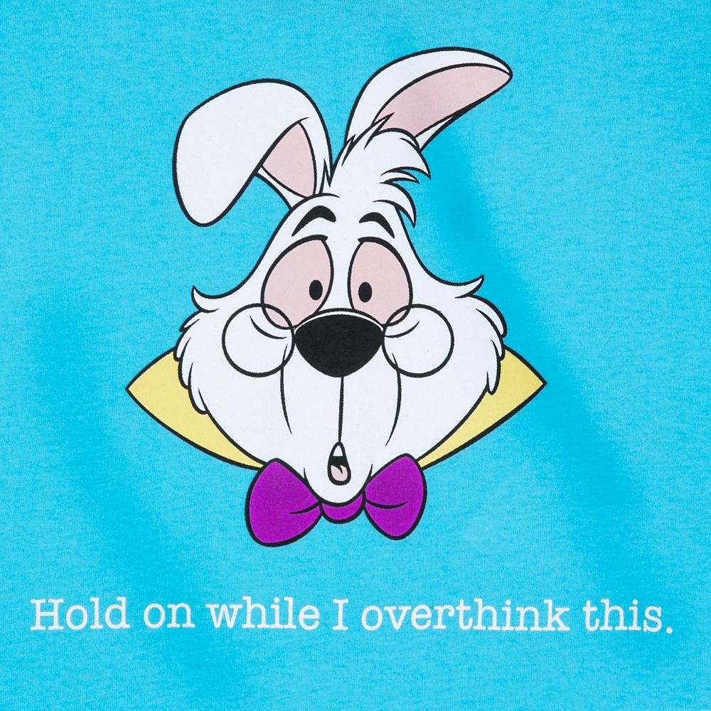 White Rabbit ''Overthink This'' T-Shirt for Women – Alice in Wonderland