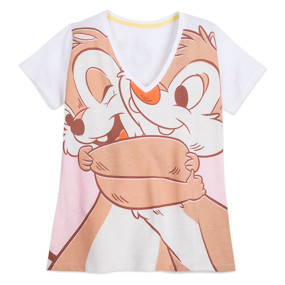 Chip 'n Dale V-Neck T-Shirt for Women