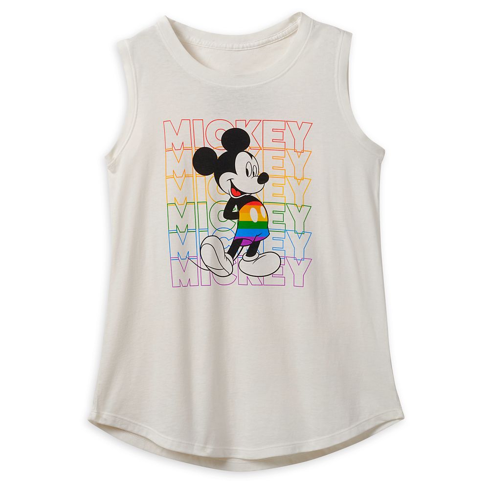 Mickey Mouse Rainbow Tank Top for Women