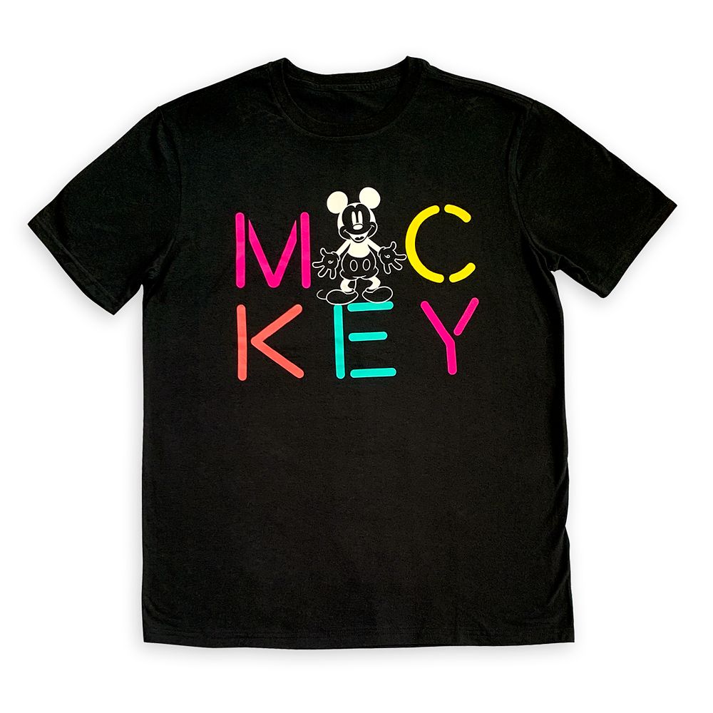 Mickey Mouse Neon Art T-Shirt for Adults