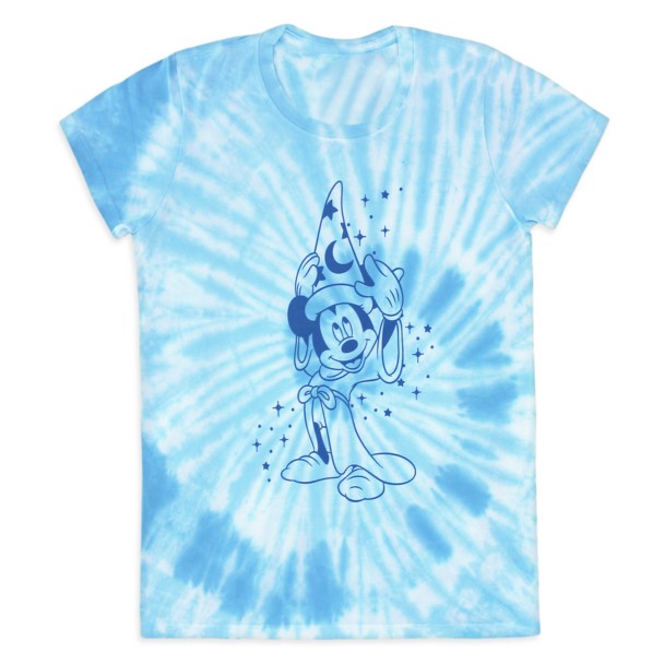 Sorcerer Mickey Mouse Tie-Dye T-Shirt for Women – Fantasia