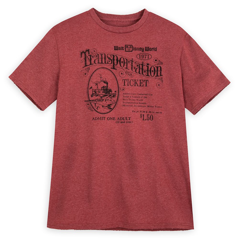 Walt Disney World Transportation Ticket T-Shirt for Adults