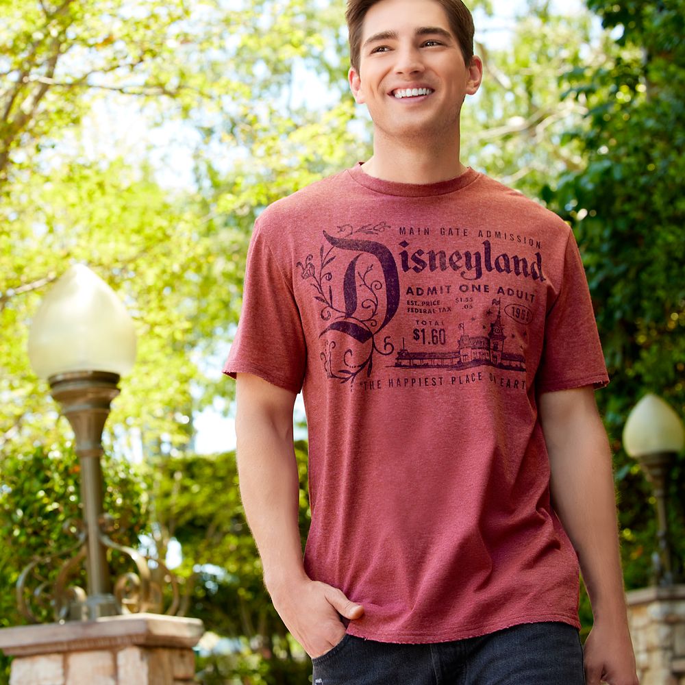 Disneyland Main Gate Admission Ticket T-Shirt for Adults