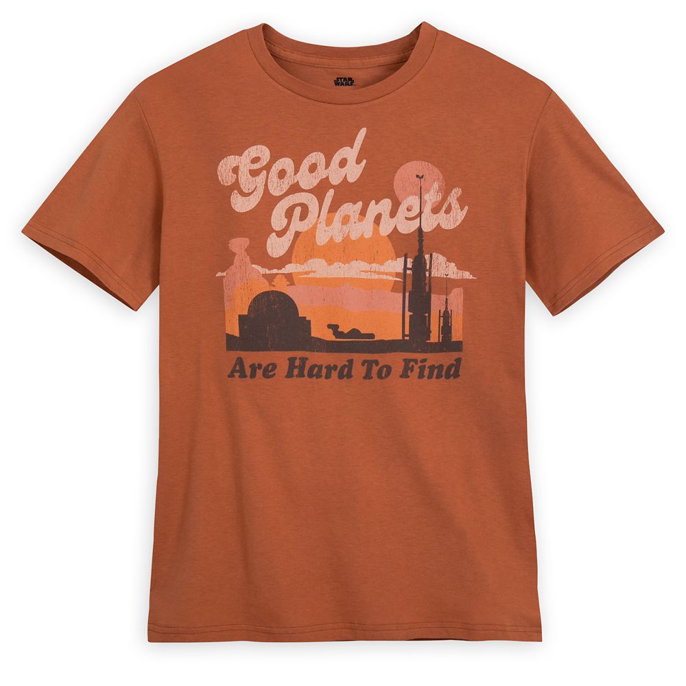 Star Wars ”Good Planets Are Hard to Find” T-Shirt for Adults is available online