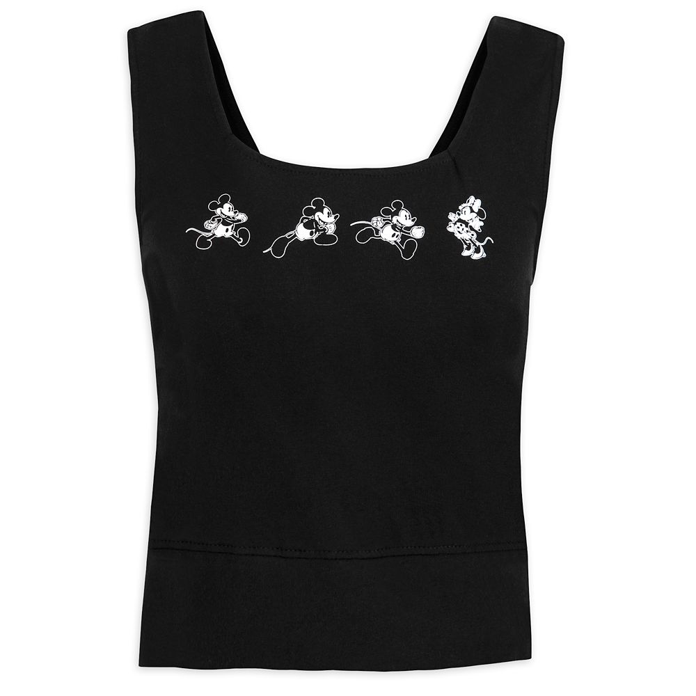 Mickey and Minnie Mouse Crop Tank Top for Women