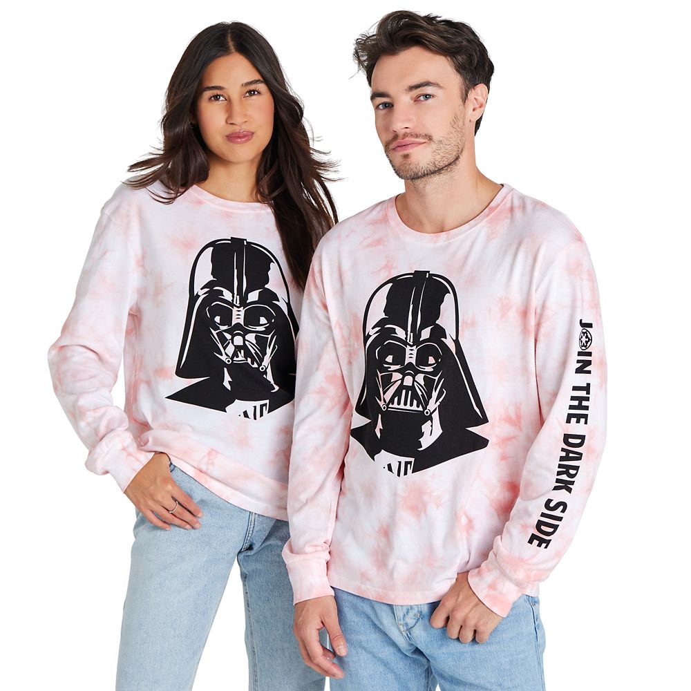 Darth Vader Tie-Dye Long Sleeve T-Shirt for Adults – Star Wars