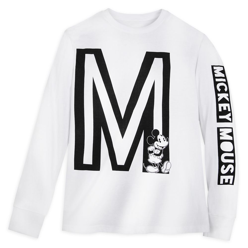 Mickey Mouse ''M'' Long Sleeve T-Shirt for Adults
