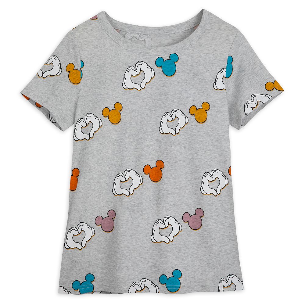Mickey Mouse Heart Hands T-Shirt for Women | shopDisney