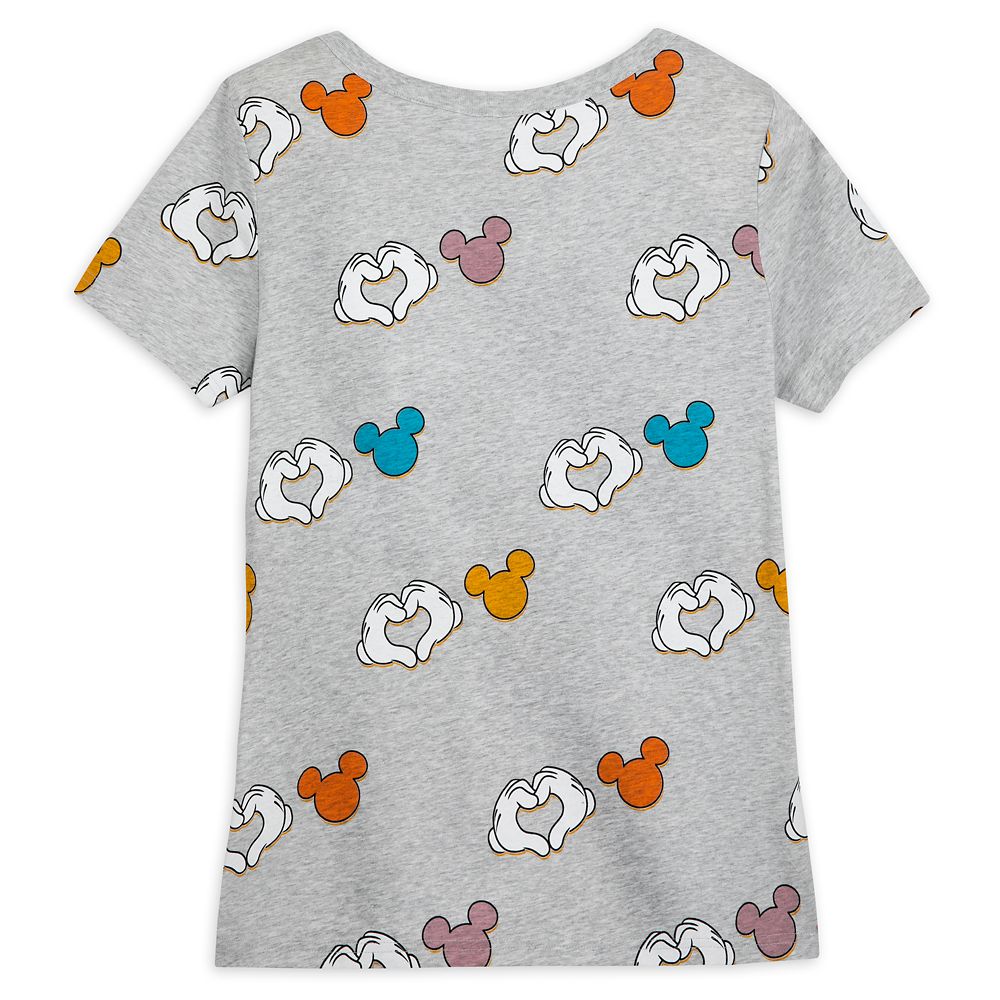 Mickey Mouse Heart Hands T-Shirt for Women