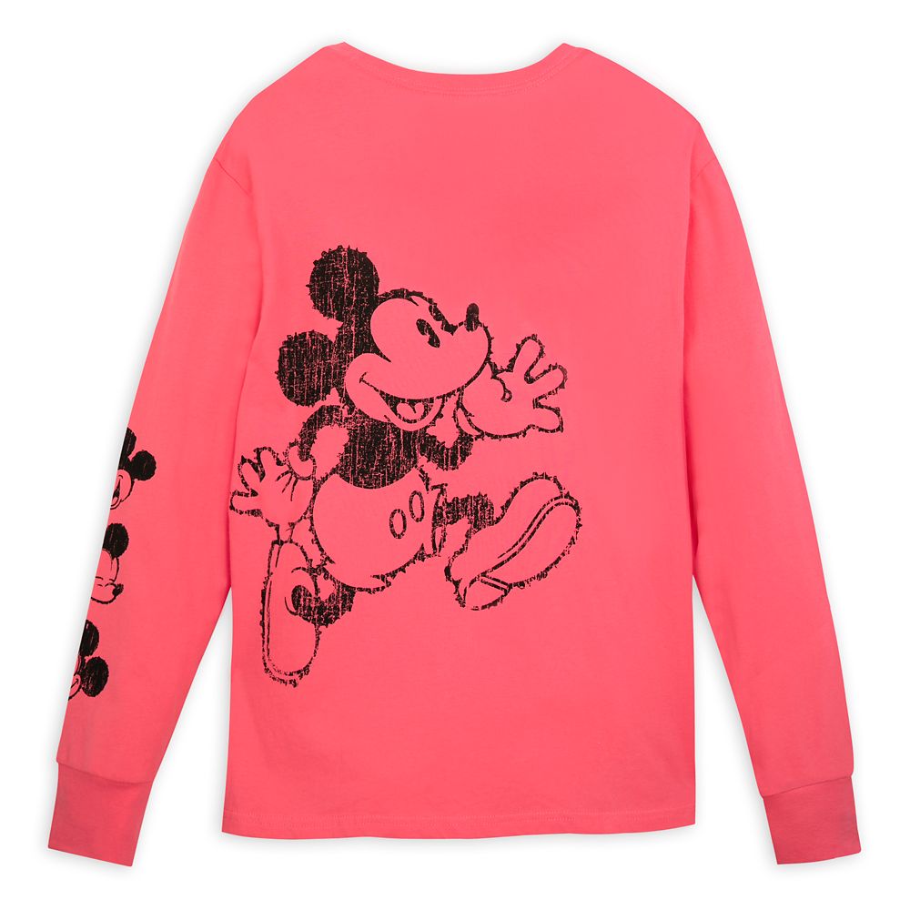 Mickey Mouse Vintage-Style Long Sleeve T-Shirt for Adults